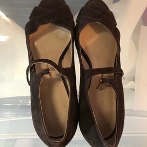 Women’s brown suede heels- Sz. 8.5